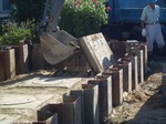 ケアハウス旧浄化槽撤去作業